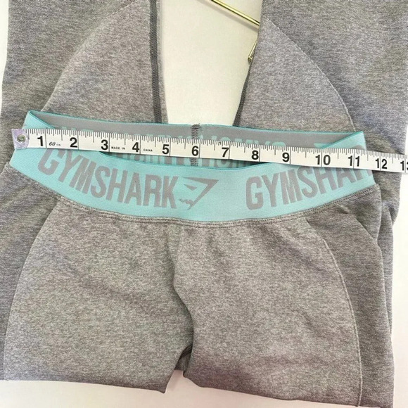 Gymshark Seamless Leggings Low Rise Leggings Women's S Gray/Aqua Activewear - Picture 7 of 7